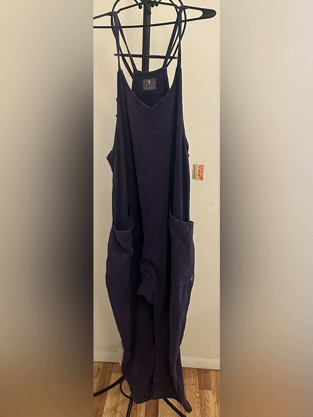 Free People Navy Blue Jumpsuit Size Large